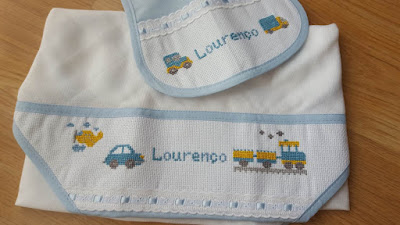 cross stitch custom baby gift