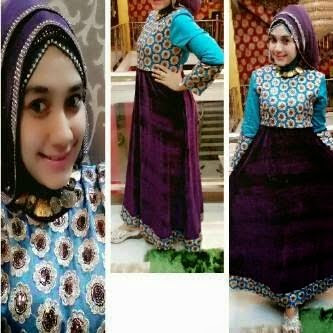 Cantik manis baju gamis muslim khas aceh desain terbaru