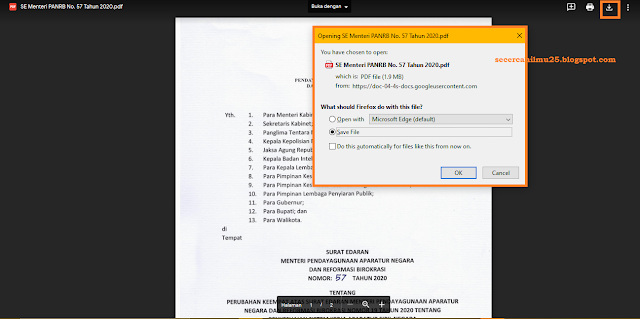 cara Download File PDF/Word/Excel/PPT yang ada didalam website 