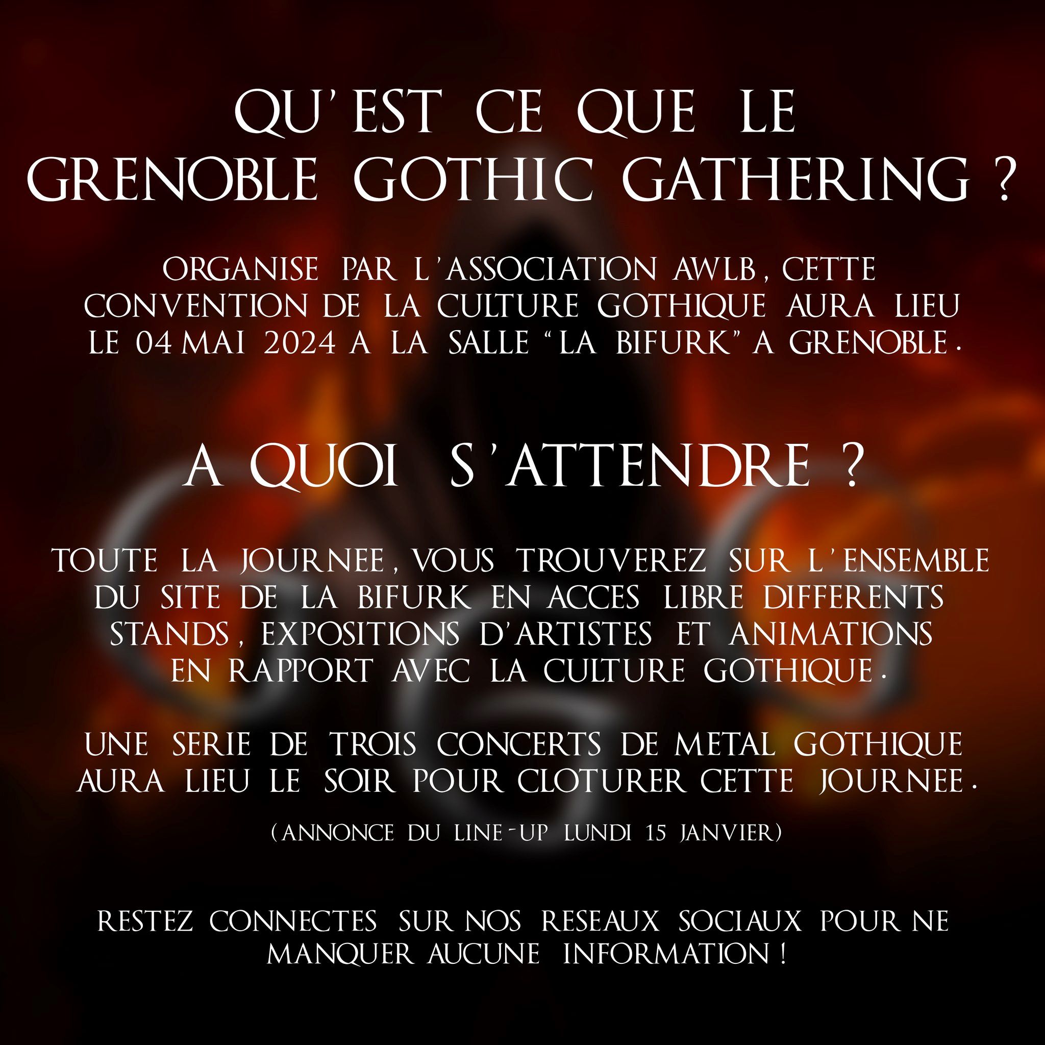 annonce Grenoble Gothic Gathering 2024