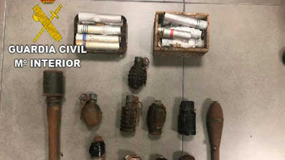 Encontrados artefactos explosivos en Santa Brígida, Gran Canaria