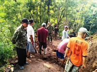 TNI-Polri Dan Masyarakat Tonjong Brebes Berhasil Buka Jalan Manual Selama Dua Hari