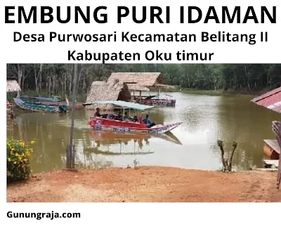 Embung Puri Idaman Desa Purwosari Kecamatan Belitang II Kabupaten Oku Timur