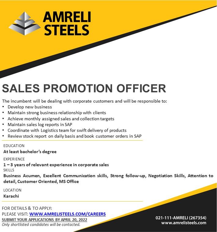 Amreli Steel Jobs April 2022