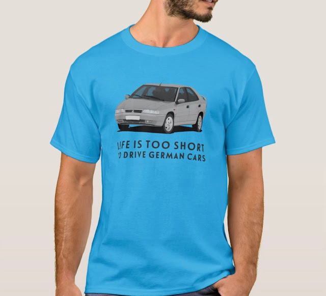 Citroën Xantia paita - elämä on liian lyhyt ajella saksalaisella autolla