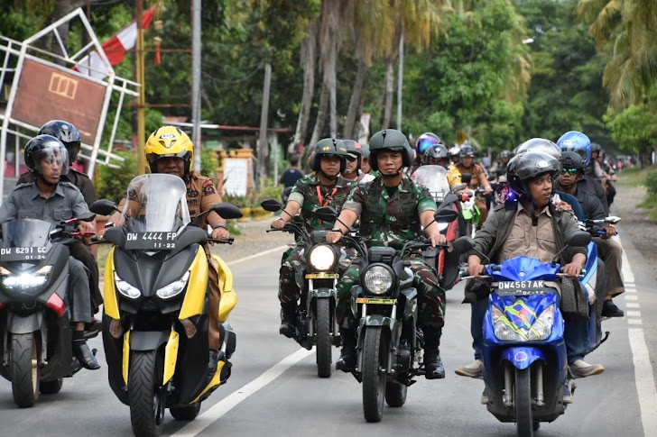 Danrem 141/Tp, Lakukan Pemantauan Proses Pencoblosan Di TPS di Bone