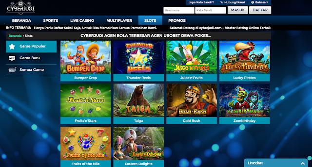  contoh permainan Slot Cyberjudi