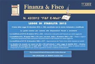 Finanza & Fisco 2012-42 - 17 Novembre 2012 | TRUE PDF | Settimanale | Finanza | Tributi | Professionisti | Normativa
Settimanale tecnico di informazione e documentazione tributaria.