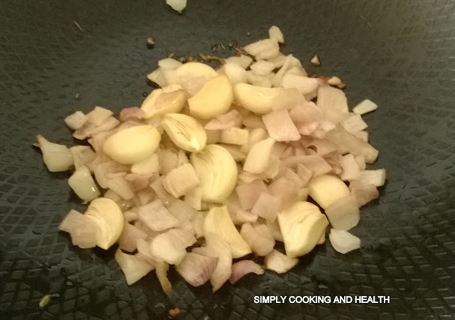 Cumin , fennel and adding the fried onion