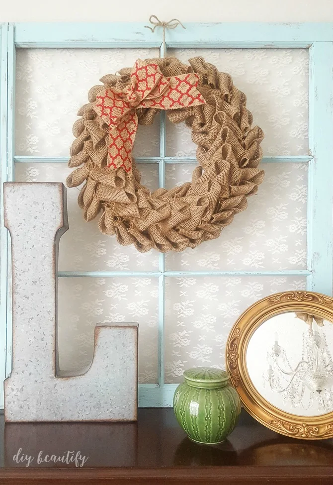 burlap wreath