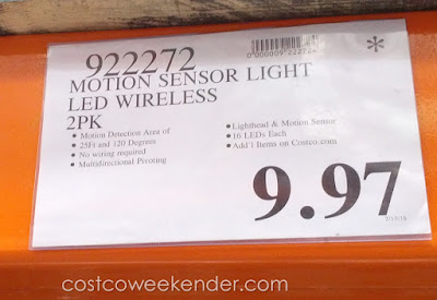 Deal for a 2 pack of Capstone LED Wireless Motion Sensor Lights at Costco