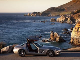 2011 Silver Mercedes-Benz SLS AMG US Version Side View