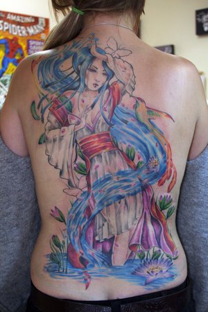 japanese geisha back body female tattoo japanese tattoo best japanese back