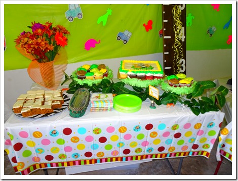 dessert table