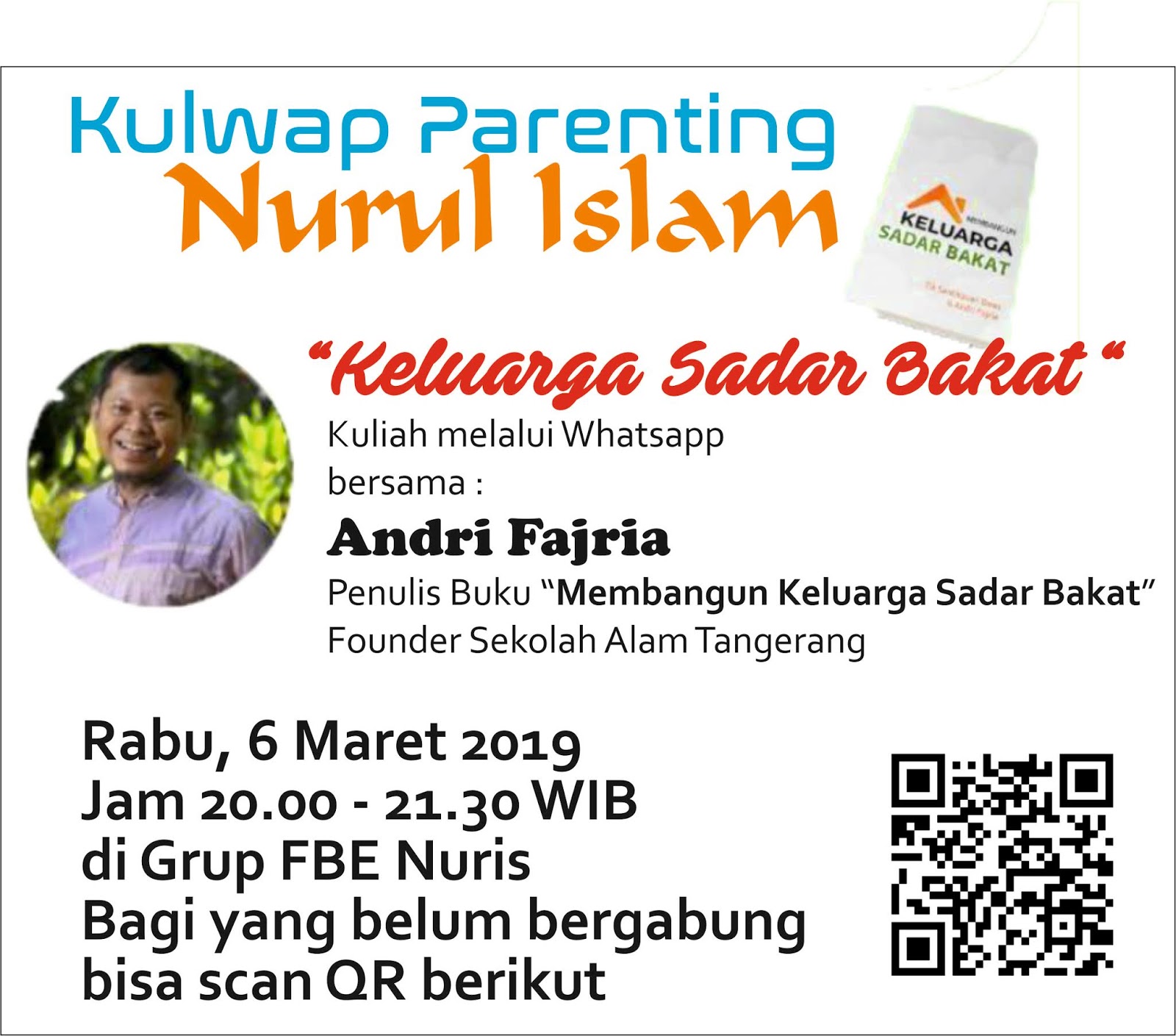 Resume Kuliah line Forum Parenting Nurul Islam "Keluarga Sadar Bakat"