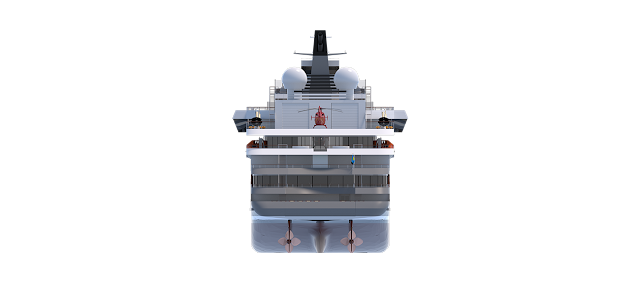 Design renderings of SEAXPLORER expedition cruise vessel - Source DAMEN