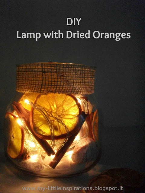 DIY Lampada con Arance essicate 1 - MLI