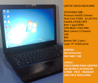 Jual Laptop Axioo Neon MNC