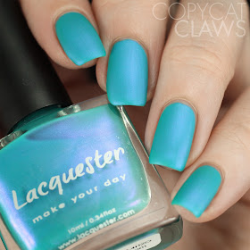 Lacquester CuAl6(PO4)4(OH)8.4H2O Swatch Matte