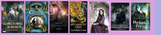 portadas de la novela de fantasía juvenil Príncipe Mecánico, de Cassandra Clare