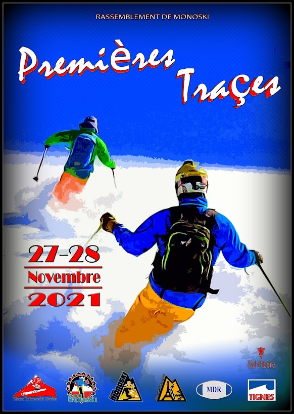 affiche monoski les premières traces