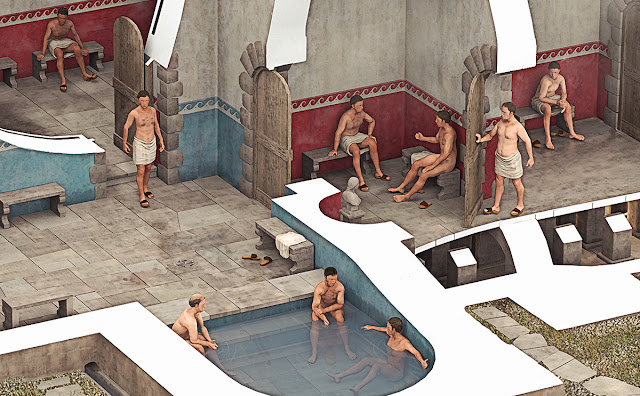 Roman Bath House reconstruction