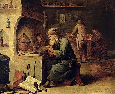 David Teniers el Joven, "Un alquimista"