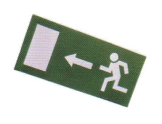 Emergency Lighting CL - Spare Legend For Exit Box Running Man Left