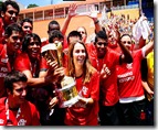 Presidente do mengão Patrícia - Flamengo junior bi campeão 2011