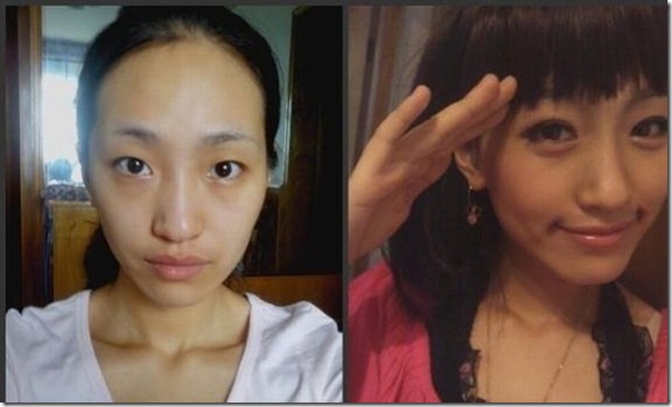 Transformação de garotas asiáticas depois de se maquiar (16)