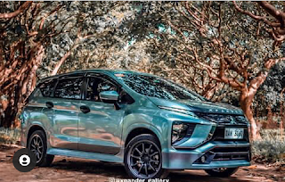 Modifikasi Mobil Mitsubishi Xpander airbrush warna biru