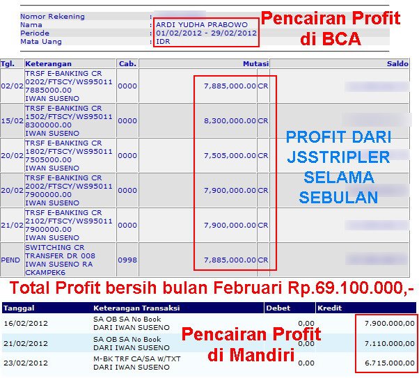 Pencairan ke rupiah WD Ardi Feb $9000  Income 69 Juta Rupiah