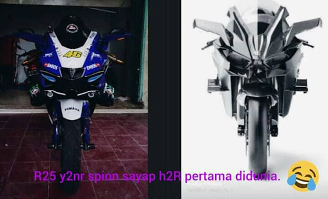 Modifikasi Fairing R25 Mirip Kawasaki H2R, Wah Bagaimana?