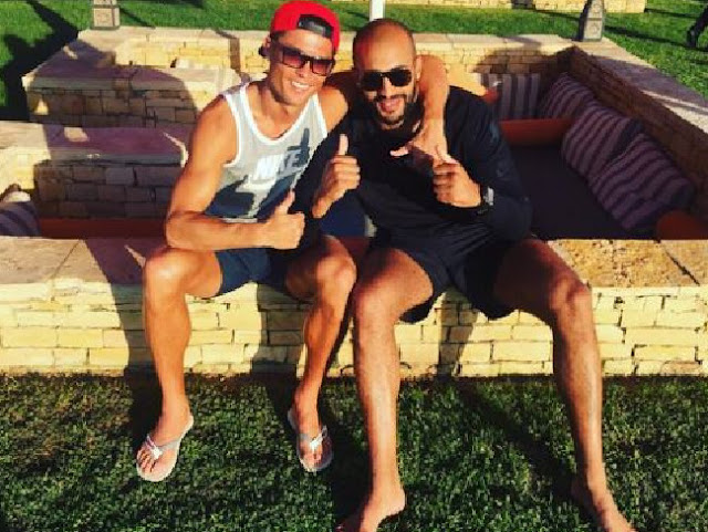 Mates or more? ... Cristiano Ronaldo and friend Badr Hari. Picture: InstagramSource:Supplied