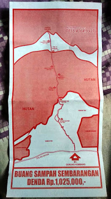 Peta Pendakian Gunung Kembang