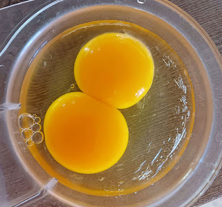 Look at that double-yolker