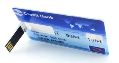 8GB Ultra-slim Credit Bank Card Shaped USB Flash Disk Drive 