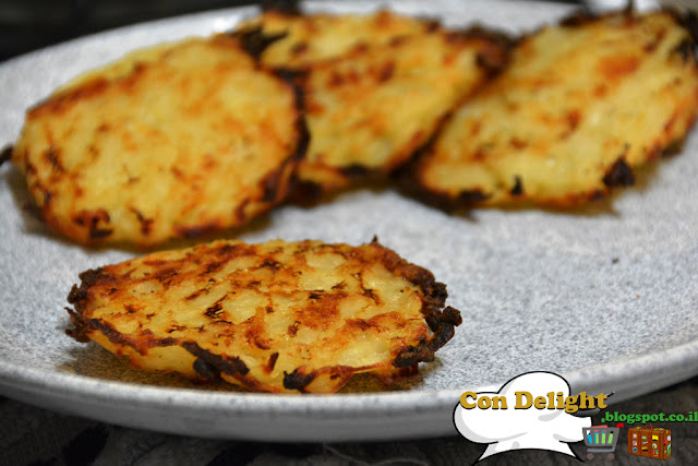 לביבות עם מעט שמן Latkes with a bit of oil