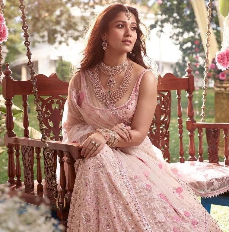 Image Of Nayanthara In Pastel Outfit