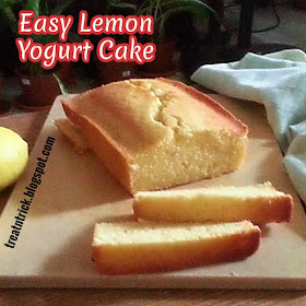 Easy Lemon Yogurt Cake Recipe @ treatntrick.blogspot.com