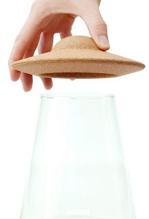 This Stuff is A Cookie Jar Or Storage Jar With Cork Lid In The Shape Of An UFO By Suck UK