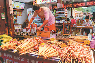 Chinese barbecue skewers the F&B market