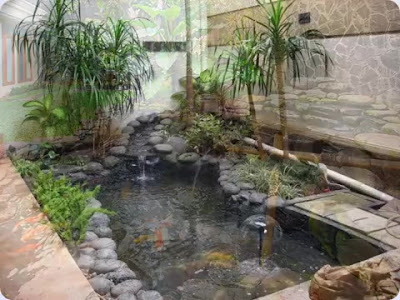 7 Ide Desain Kolam Ikan Di Halaman Rumah Moderen Minimalis