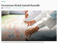 Keutamaan Shalat Sunnah Rawatib - Kajian Islam Tarakan