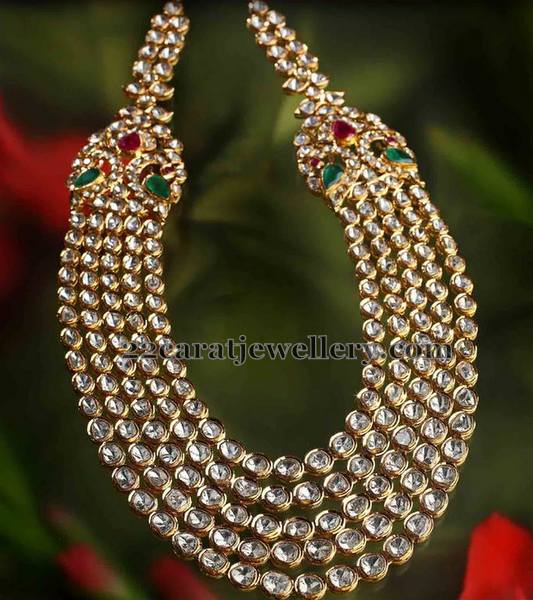 Five Rows Kundan Polki Haar