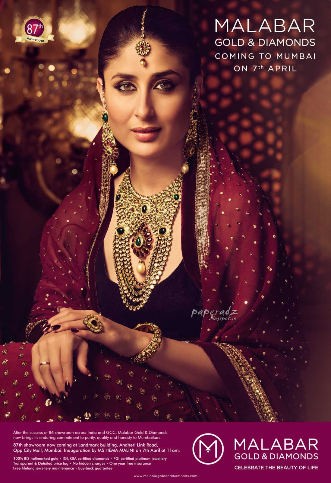 malabar gold Kareena kapoor advertisements ~ NEWS PAPER ADVERTISEMENTS