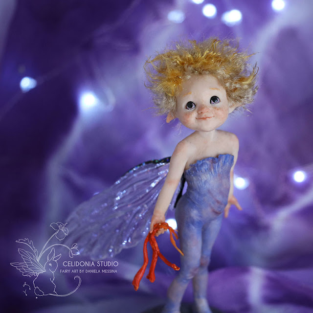 Saffron Fairy ooak art doll