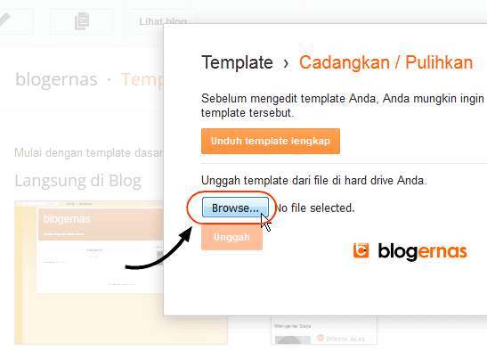 Cara Ganti Template Blog dari Hasil Download