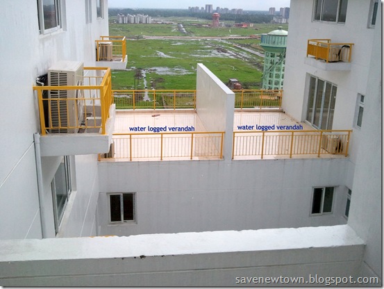 Water logged verandah