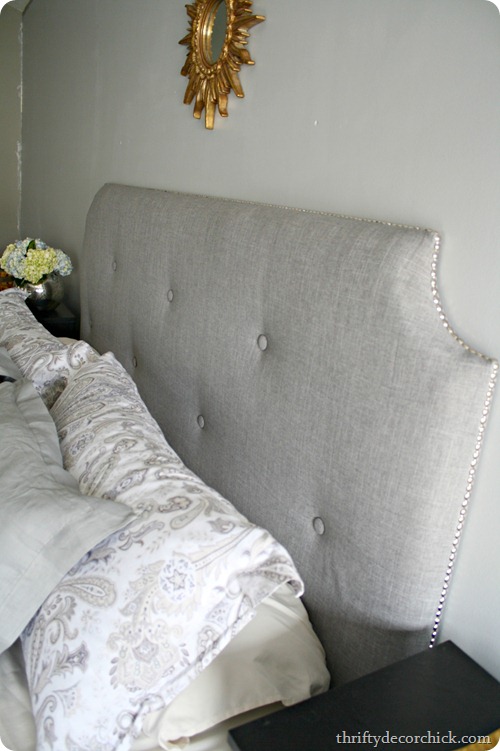 DIY tufted headboard